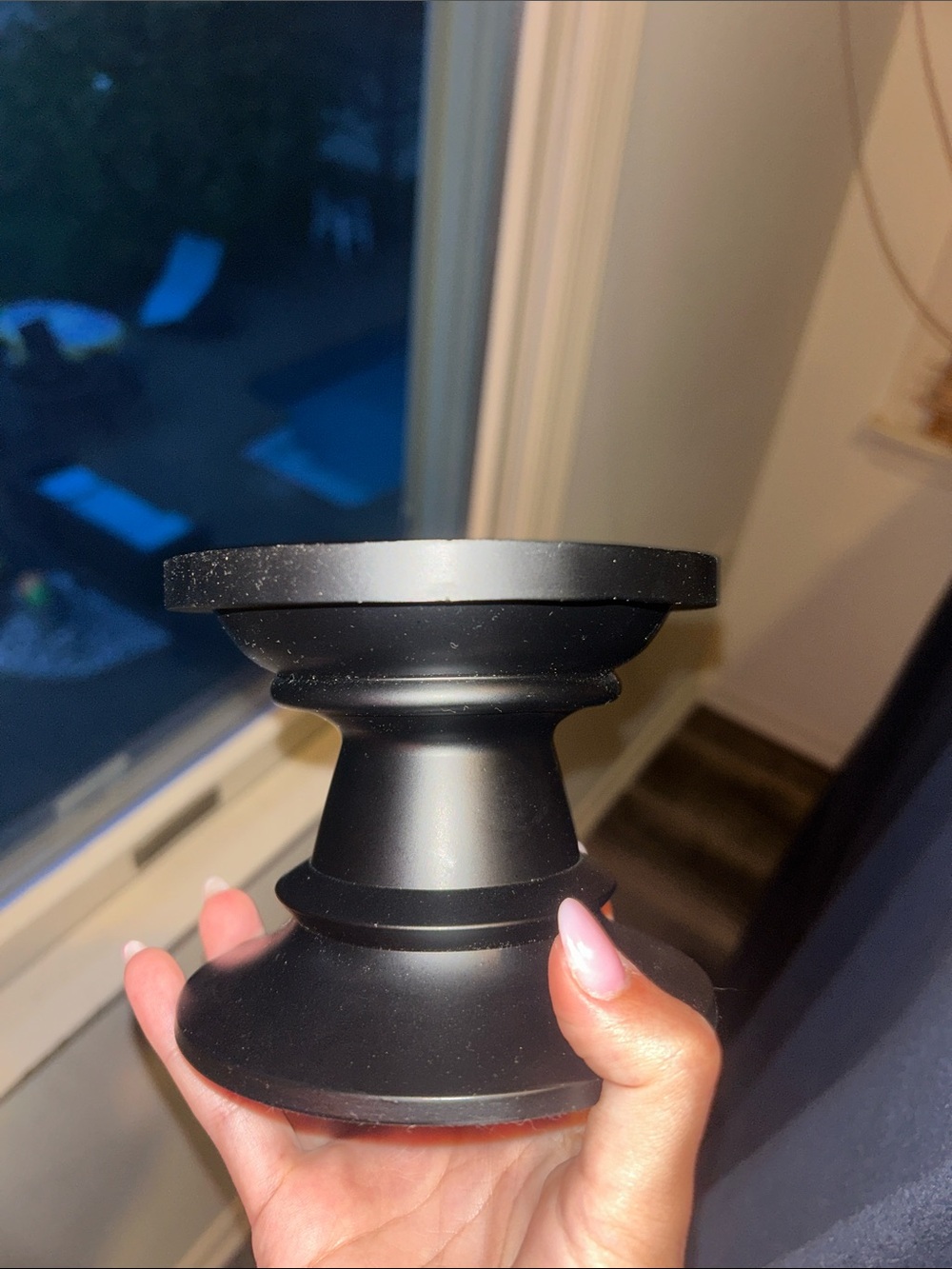 Bath & Body Works Black Matte Pedestal Candle Holder